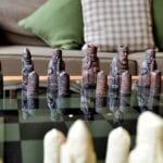 Unwind with a game of chess in our Gunpowder Lounge