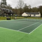 The Tennis Court at Melfort Village Holiday Resort near Oban, Scotland