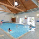 Family Fun in our Swimming Pool at Melfort Village Self Catering Holiday Resort, Scotland
