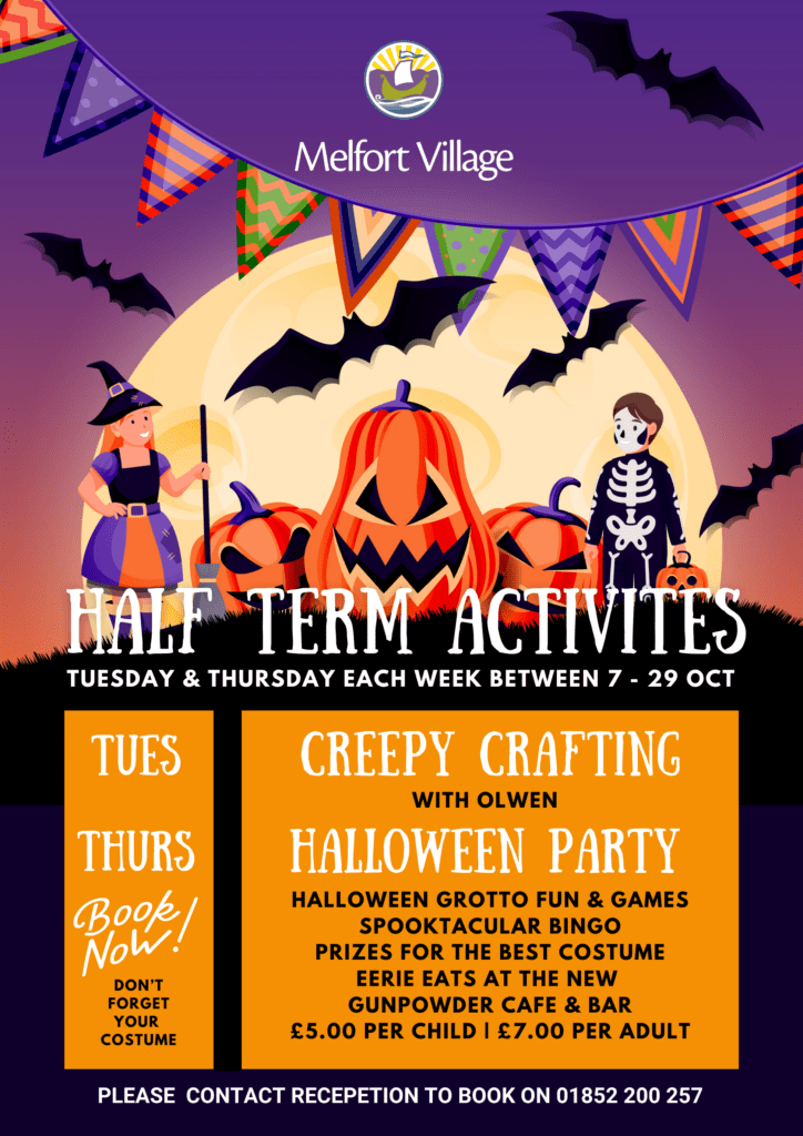 Join in on our Halloween Half Term School activities this autumn.