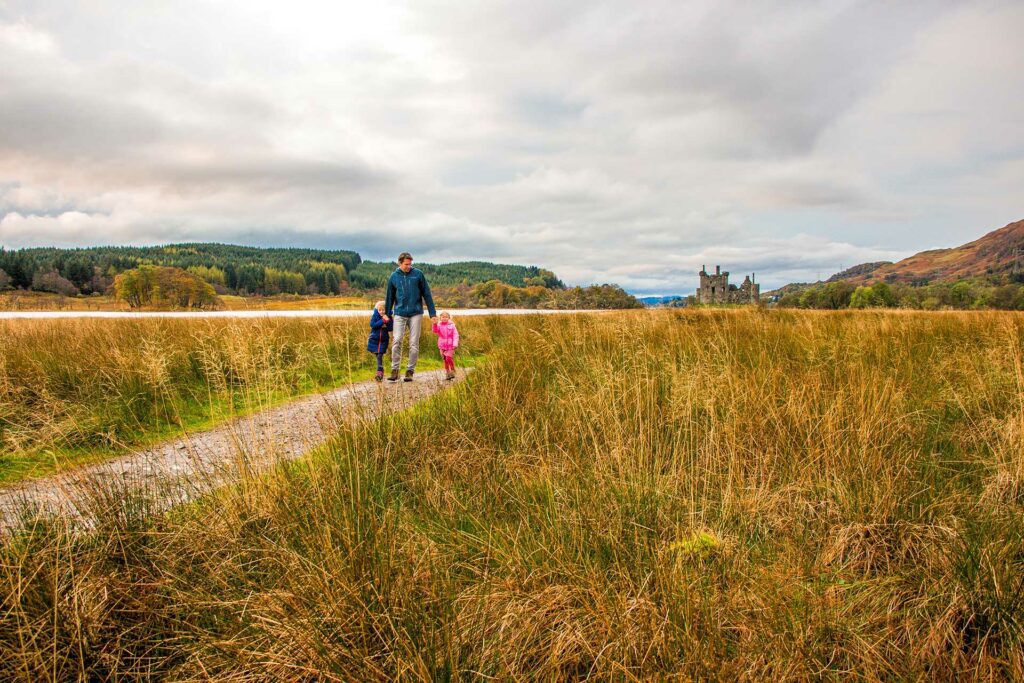 The whole family can enjoy family friendly cosy Autumn self-catering breaks in Scotland, at Melfort Village near Oban