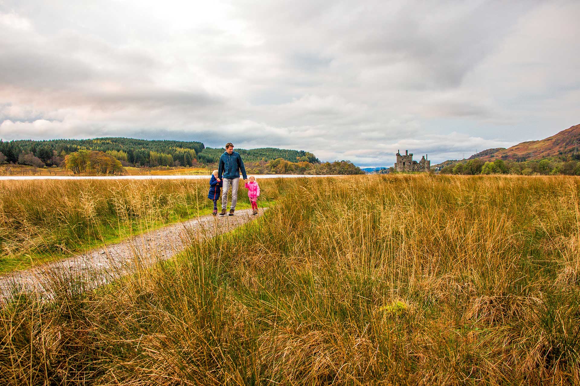 The whole family can enjoy family friendly cosy Autumn self-catering breaks in Scotland, at Melfort Village near Oban