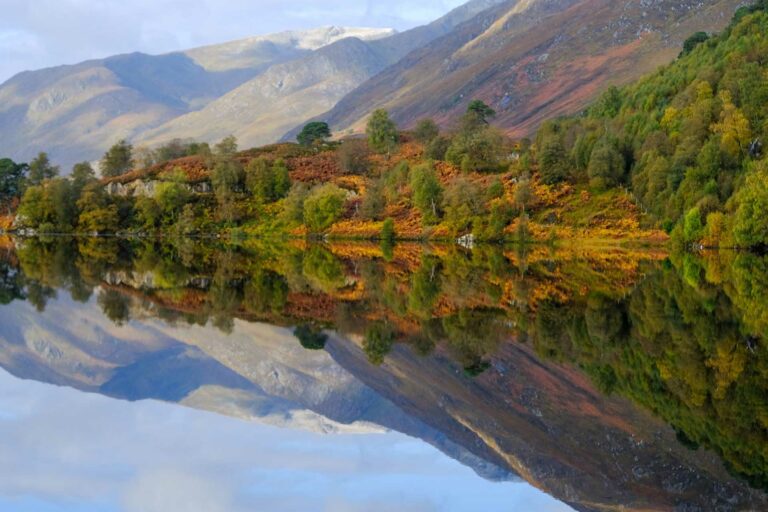 Marvel at the beautiful scenery on a cosy Autumn self-catering break in Scotland, at Melfort Village