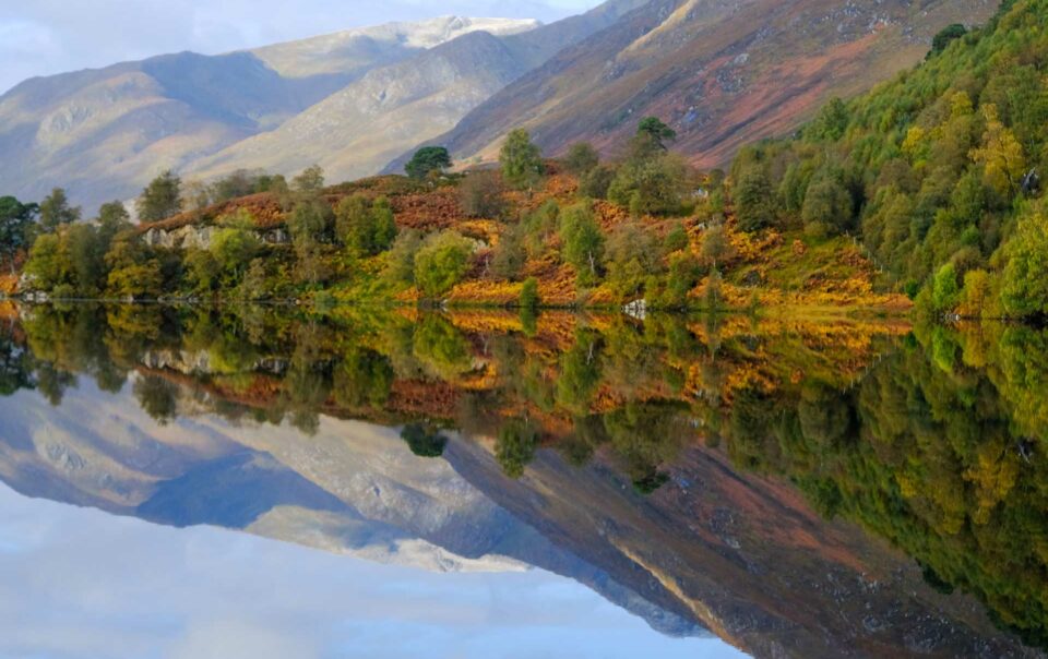 Marvel at the beautiful scenery on a cosy Autumn self-catering break in Scotland, at Melfort Village