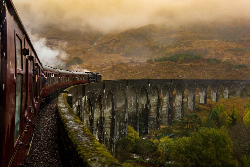 The Jacobite Steam Train AKA The Hogwarts Express, a great day trip from Melfort Village